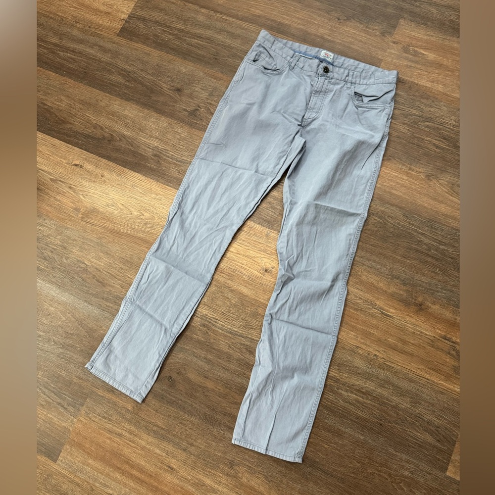Faherty‎ Men's Business Casual Gray Blue Chino Style Pants
